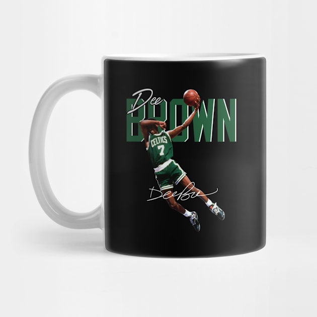 Dee Brown Basketball Legend Signature Vintage Retro 80s 90s Bootleg Rap Style by CarDE